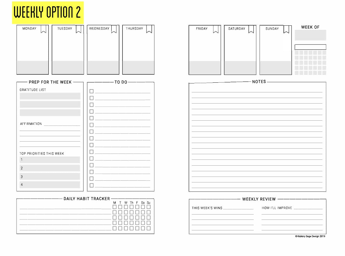 Composition Notebook Planner