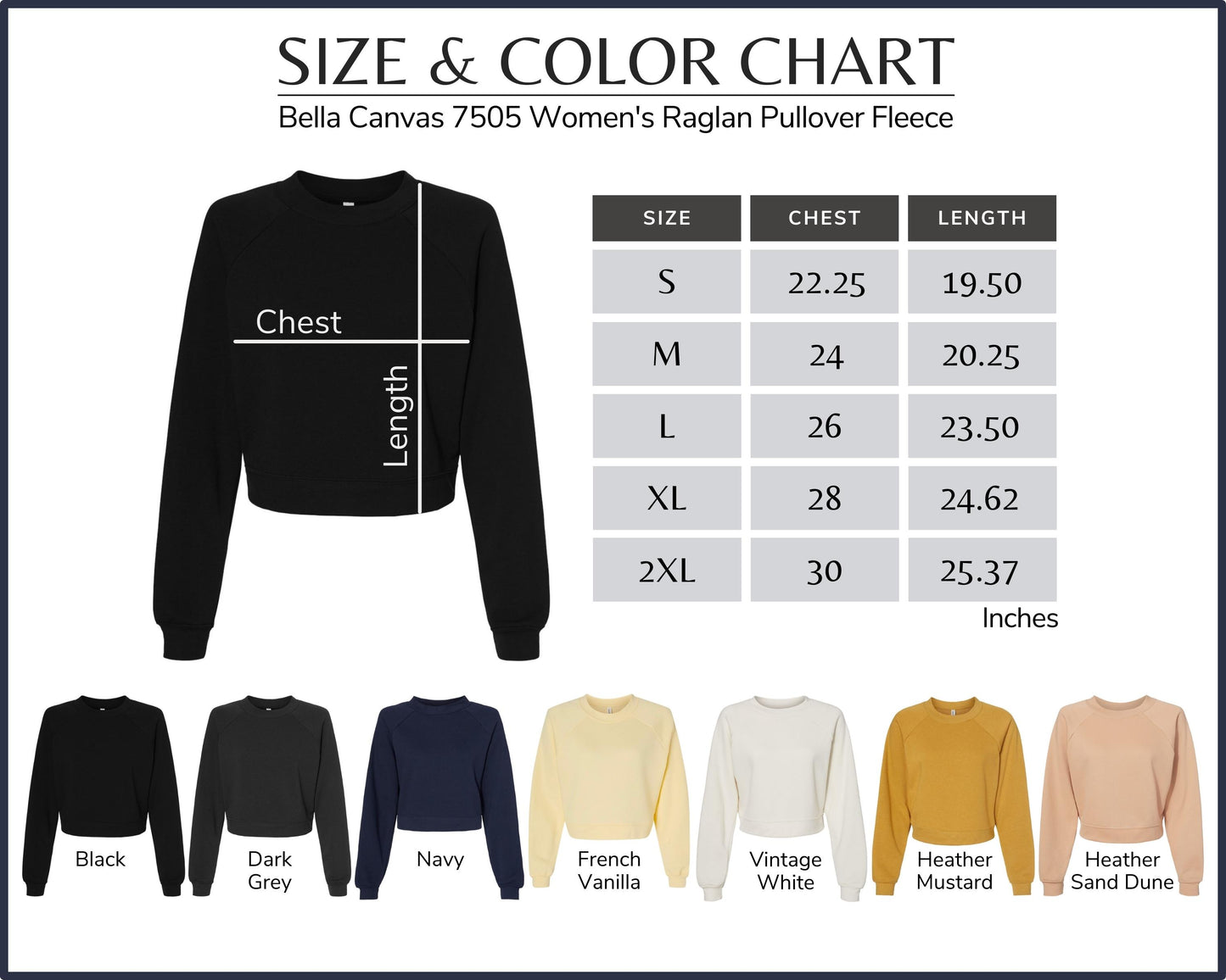 Custom Bella Cropped Crewneck