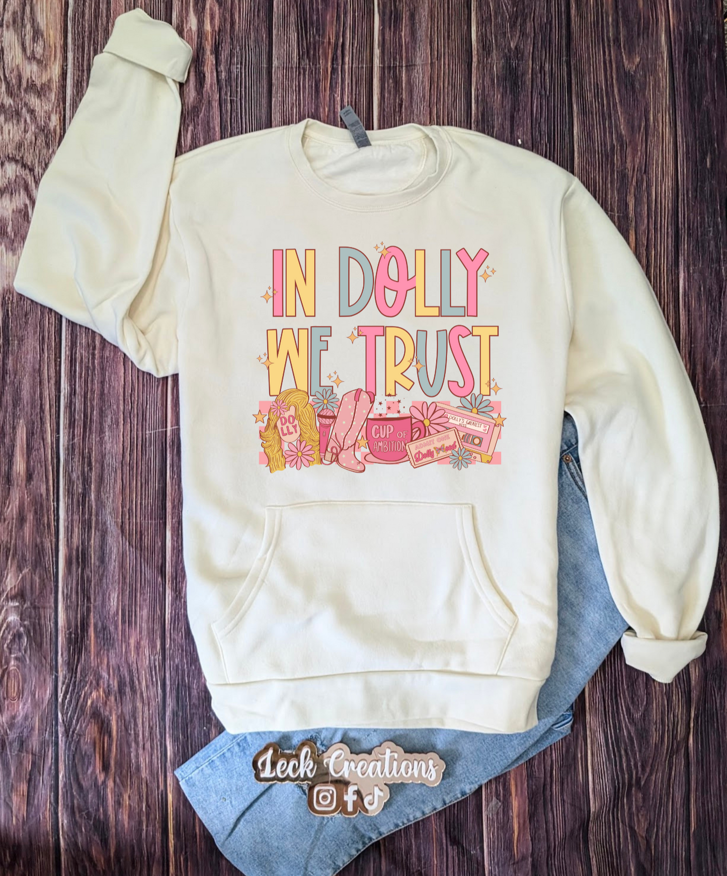 Dolly Next Level Crewneck WITH Pocket