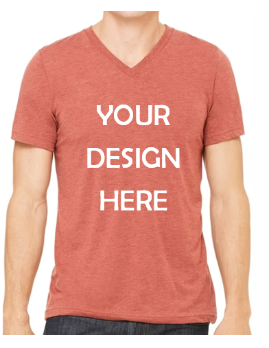 Custom Desgin Bella V neck Unisex T-Shirt