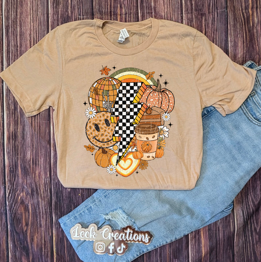 Fall Halloween Pumpkin Bella Unisex T-Shirt