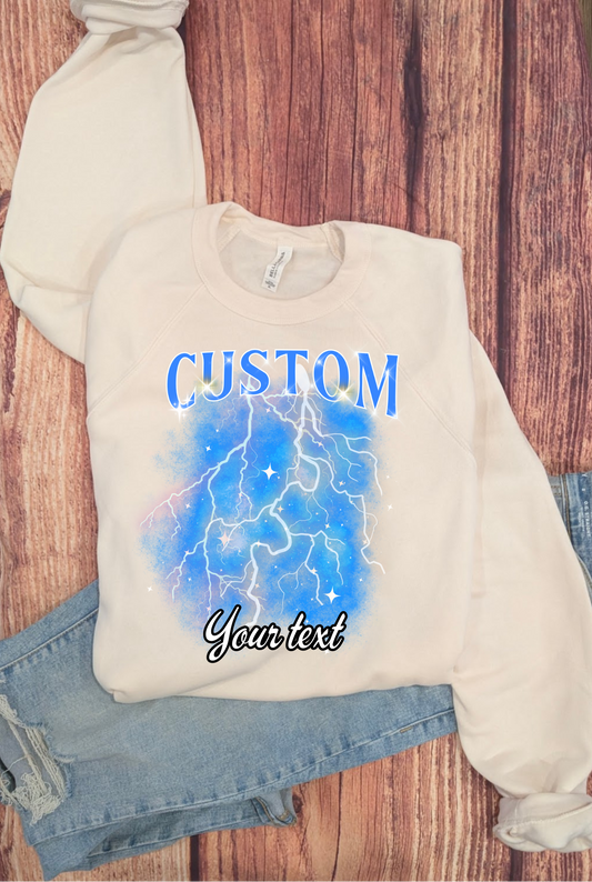 Custom Bootleg Photo Collage Bella Crewneck 3901