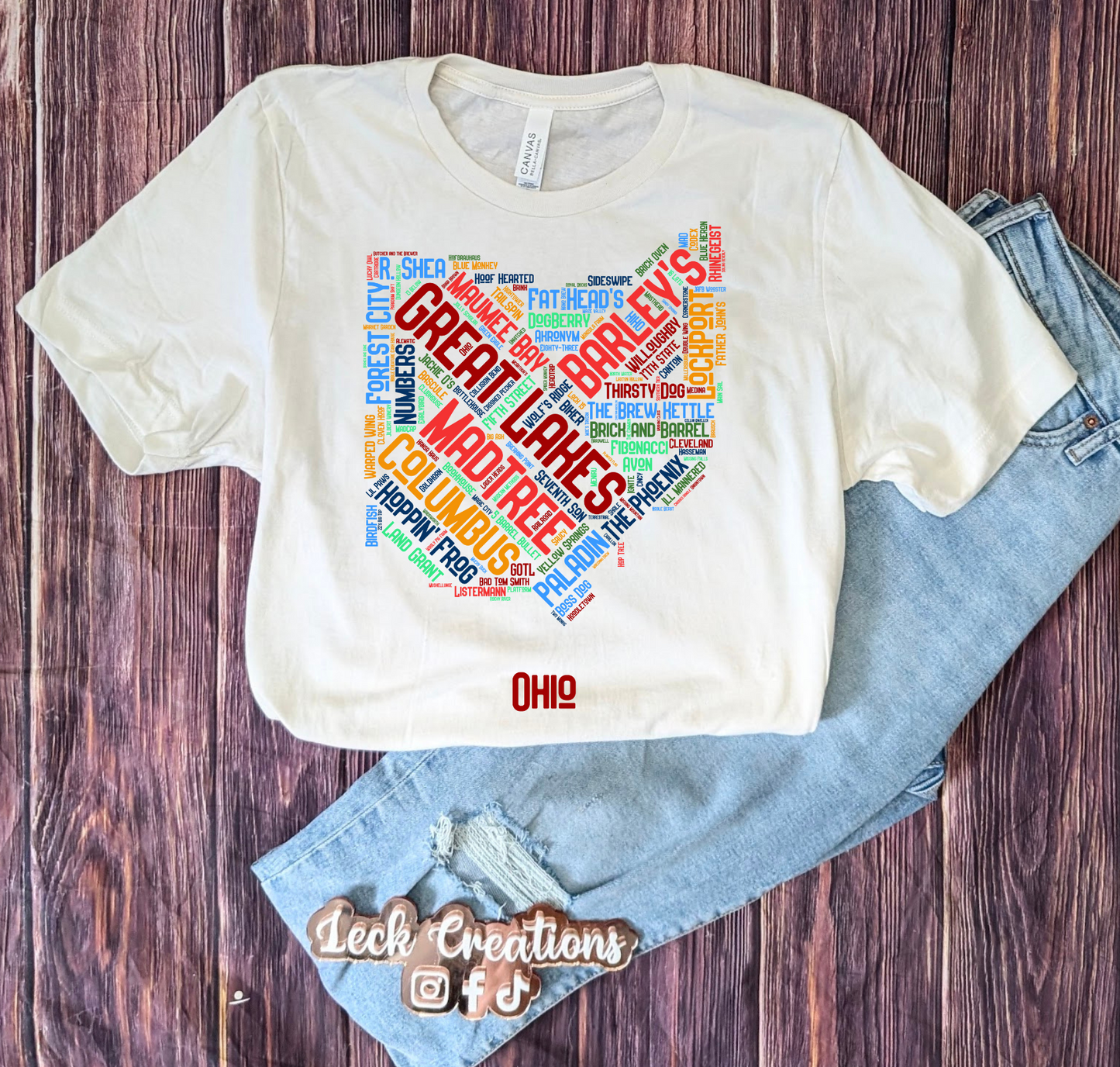 Ohio Breweries Bella Unisex T-Shirt