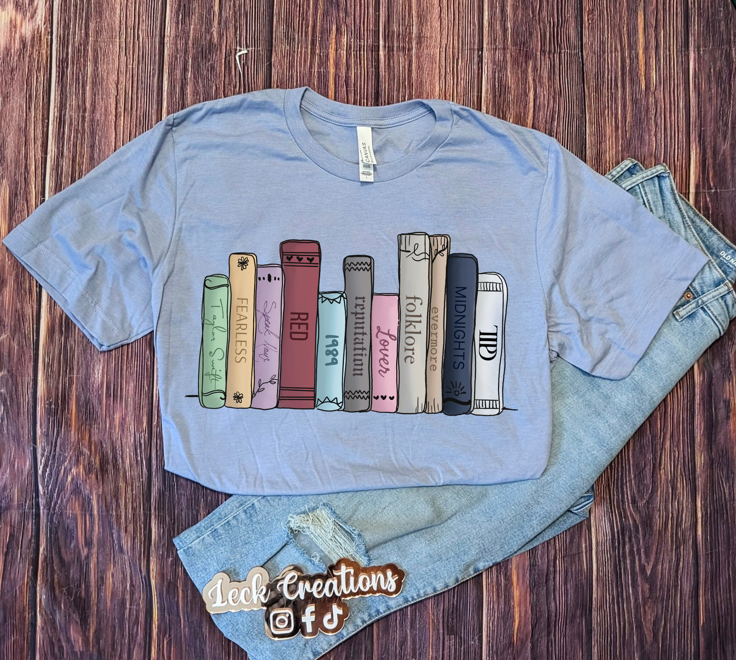 Book Albums (Multiple Options) Bella Unisex T-Shirt