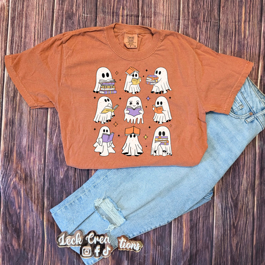 Ghost Book Comfort Colors Unisex T Shirt