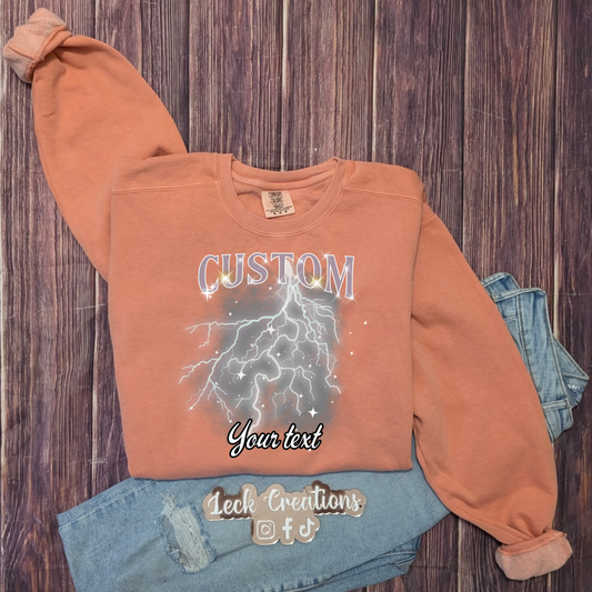 Custom Bootleg Photo Collage Comfort Colors Crewneck