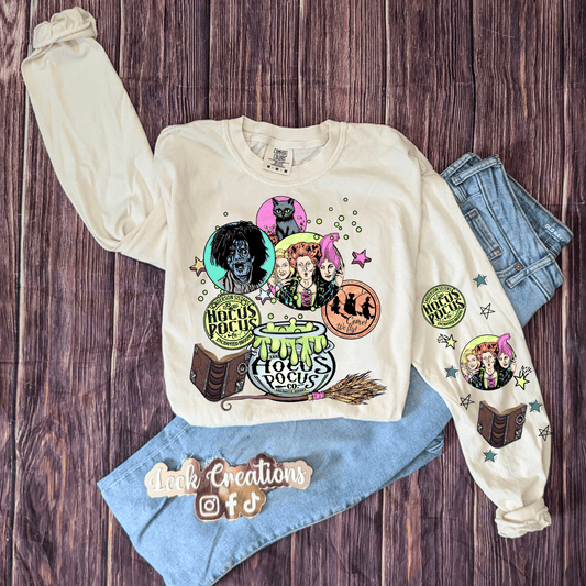 Hocus Sisters Comfort Colors Unisex Long Sleeve (no pocket)