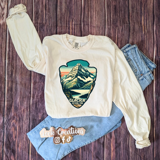 Custom National Park Comfort Color Unisex Long Sleeve (no pocket)