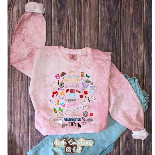 Swift Albums Clipart ColorBlast Comfort Colors Crewneck