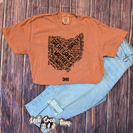 Ohio Breweries Comfort Colors Unisex T Shirt