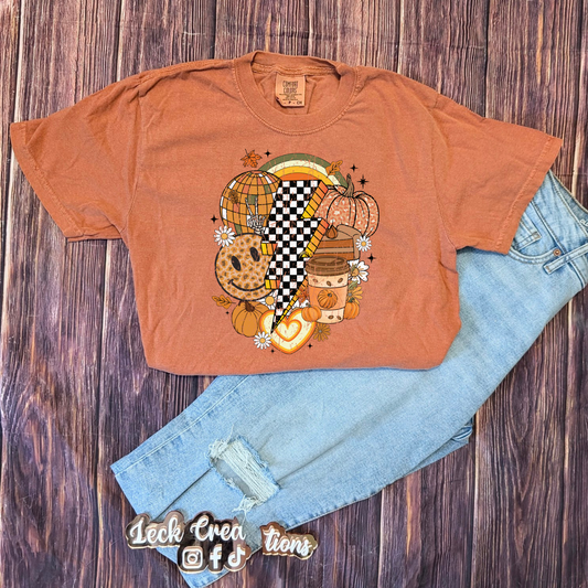 Fall Halloween Pumpkin Comfort Colors Unisex T Shirt