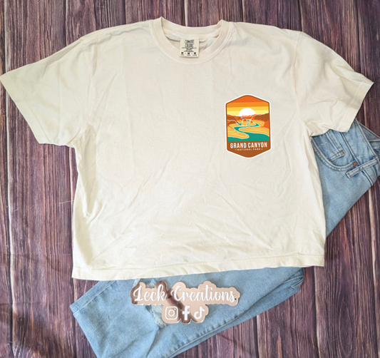 National Park Comfort Colors Unisex Boxy Cropped T Shirt