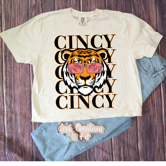 Cincy Cincy Comfort Colors Unisex Boxy Cropped T Shirt