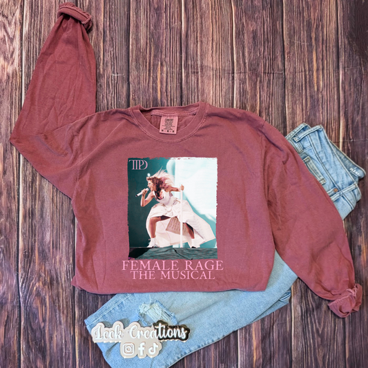 Female Rage Comfort Colors Unisex Long Sleeve (no pocket)