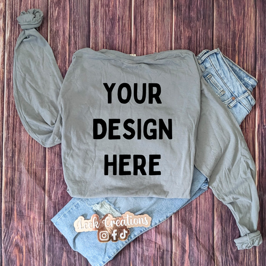 Custom Design Pocket Comfort Colors Long Sleeve