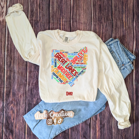 Ohio Breweries Comfort Colors Unisex Long Sleeve (no pocket)