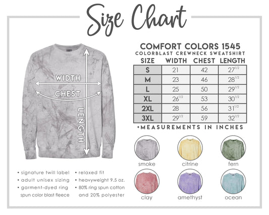 Custom Design ColorBlast Comfort Colors Crewneck