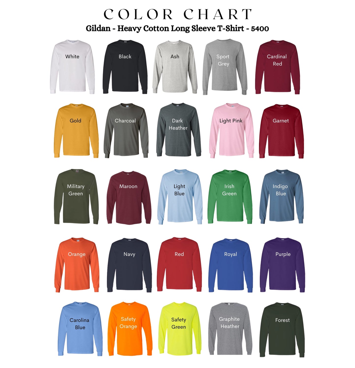 Spooky Halloween Clipart Gildan Long Sleeve 5400