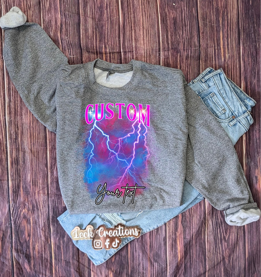 Custom Bootleg Photo Collage Gildan Unisex Crewneck