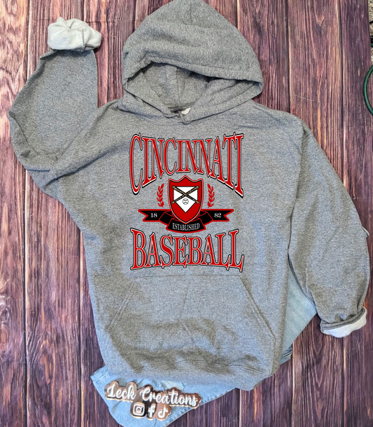Cincinnati Baseball Gildan Unisex Hoodie