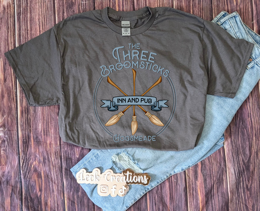 Three Broomsticks Unisex Gildan G500 Cotton T-Shirt