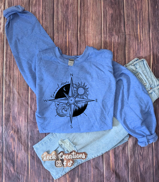 Travel More Gildan Unisex Crewneck