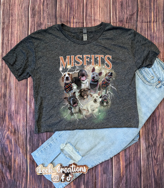 Custom Bootleg Photo Collage Cropped Next Level T Shirt