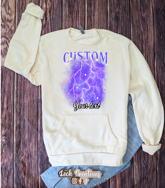 Custom Bootleg Photo Collage Next Level Crewneck WITH Pocket