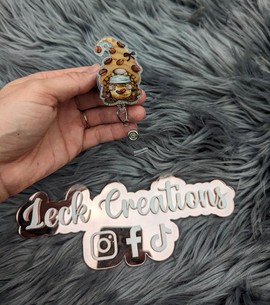 Coffee Gnome Badge Reel ATTACHMENT ONLY