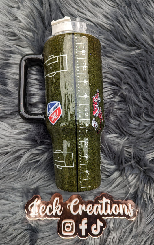 Custom Split Sport Field Turf Tumbler