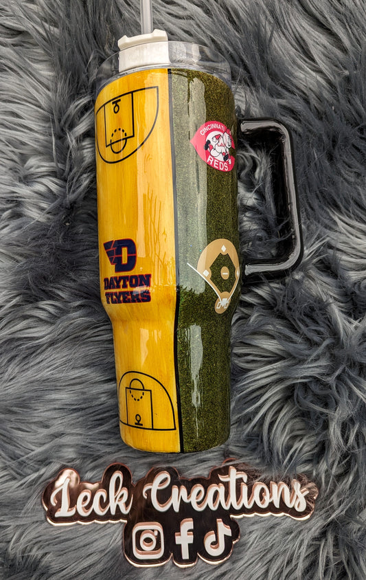 Custom Split Sport Field Turf Tumbler