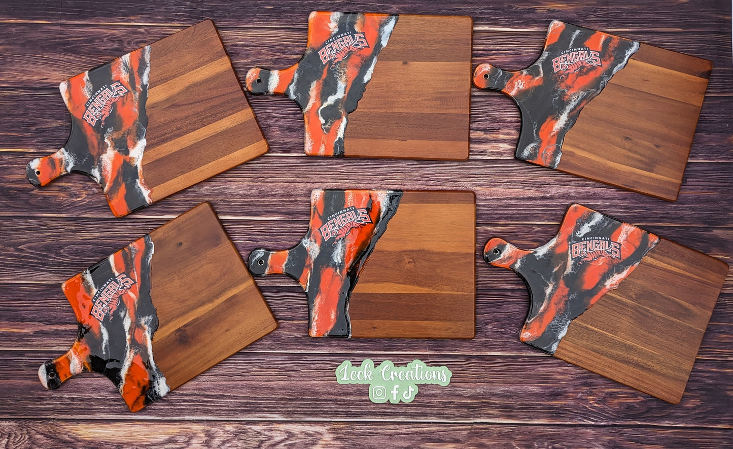 Custom Sports Square Charcuterie Board (2 options)