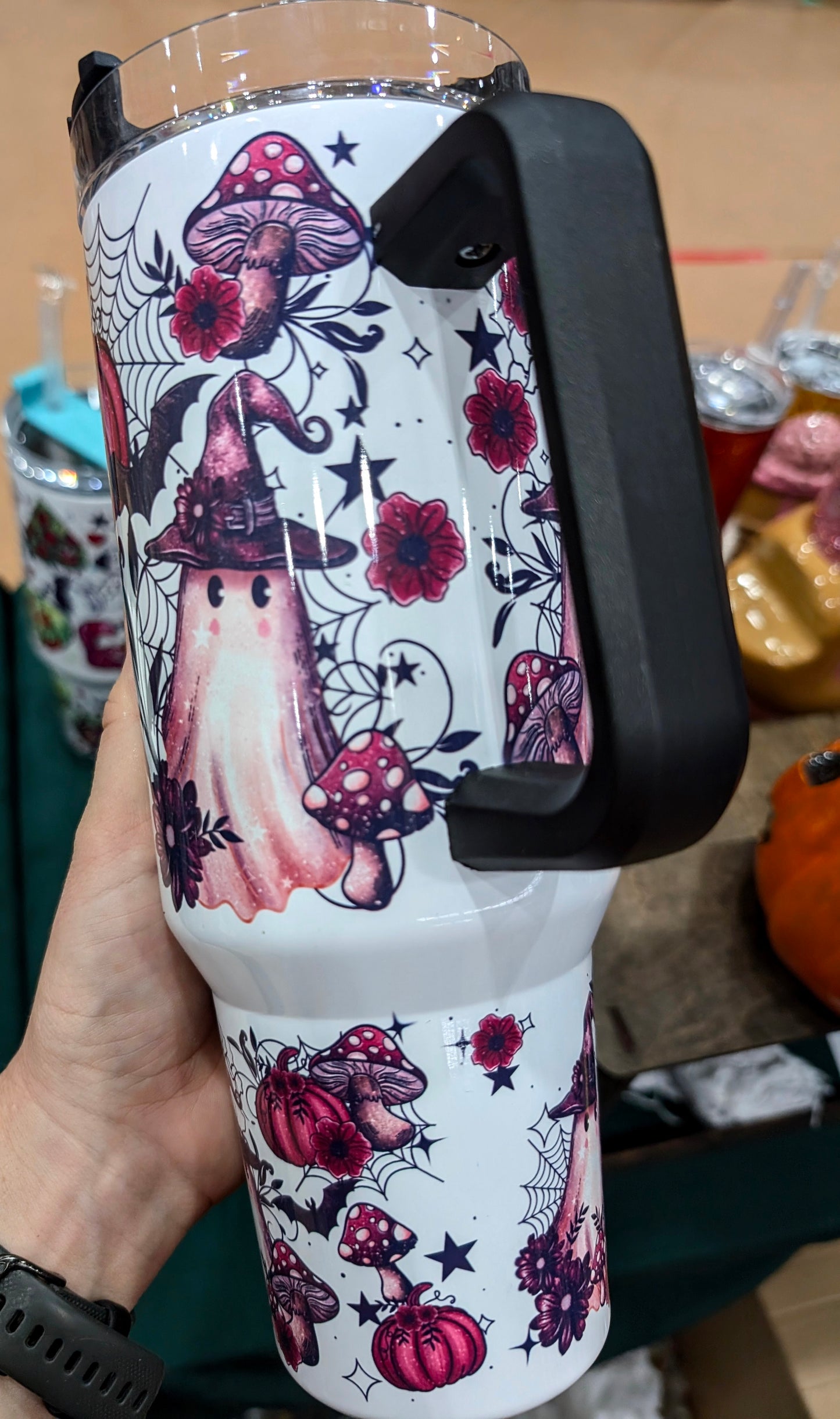 Floral Ghost Sublimation 40oz Tumbler