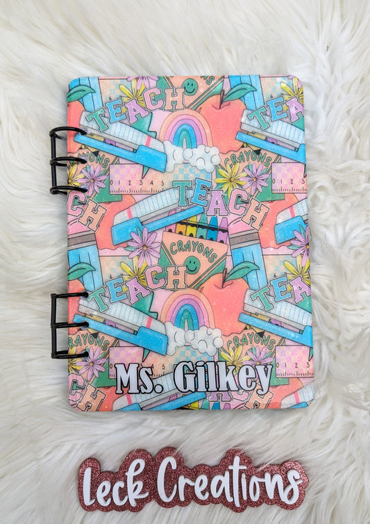 Pastel Teacher Notebook Planner