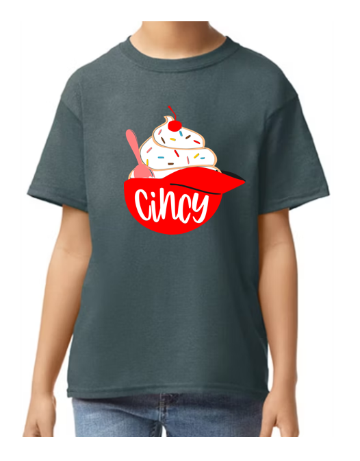 Reds Ice Cream Youth Gildan Cotton T-Shirt