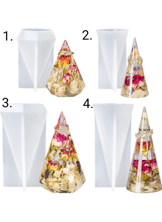 Flower Resin Ring Holder