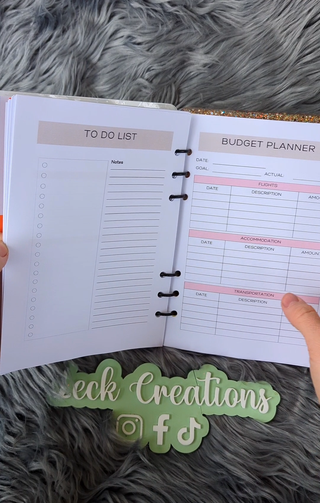 CUSTOM Notebook Planner