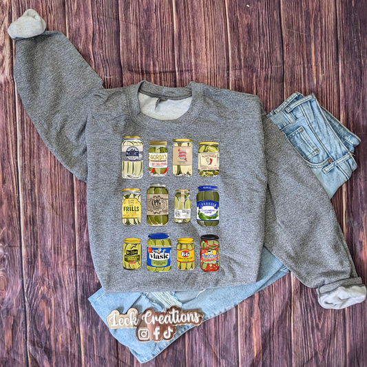 Pickles (multiple options) Gildan Unisex Crewneck