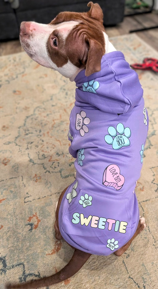 Valentine Pet Hoodie W Pocket