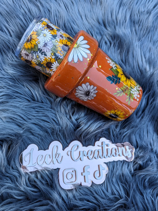 3D Plant Flower Pot Tumbler