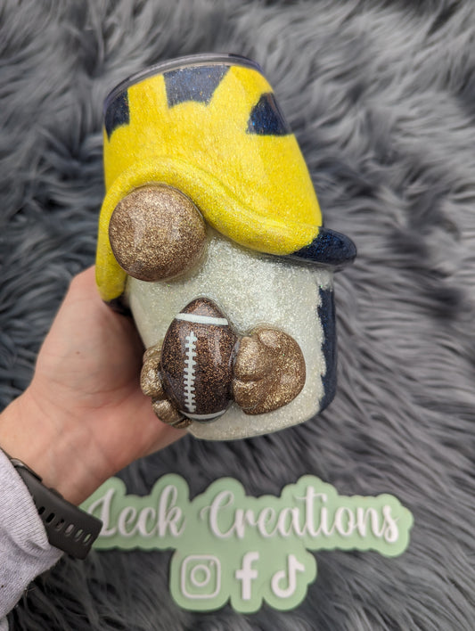3D Gnome Hat, Nose AND Hands Holding Item Tumbler