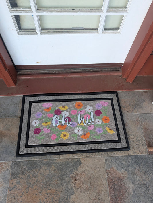 Oh Hi Swift Flower Eras Doormat