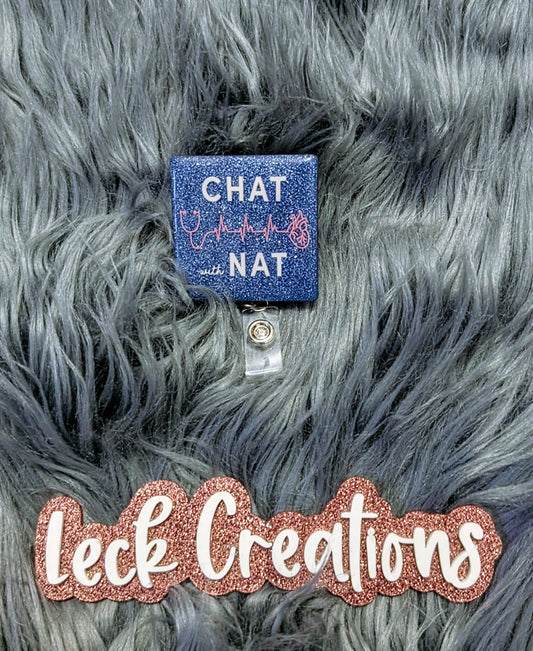 Custom Square or Circle Badge Reel ATTACHMENT ONLY