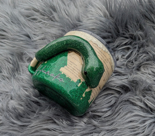 3D Snake Hogwarts Book Page Tumbler