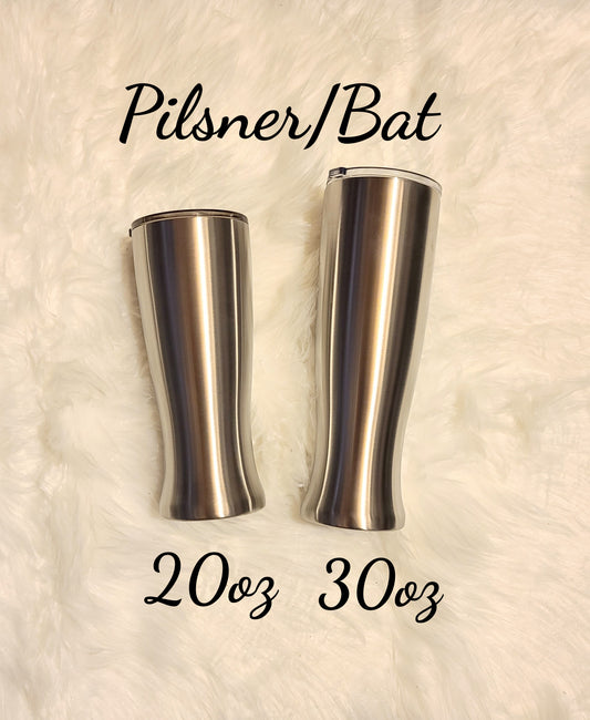 Baseball Bat Woodgrain With Logo Tumbler