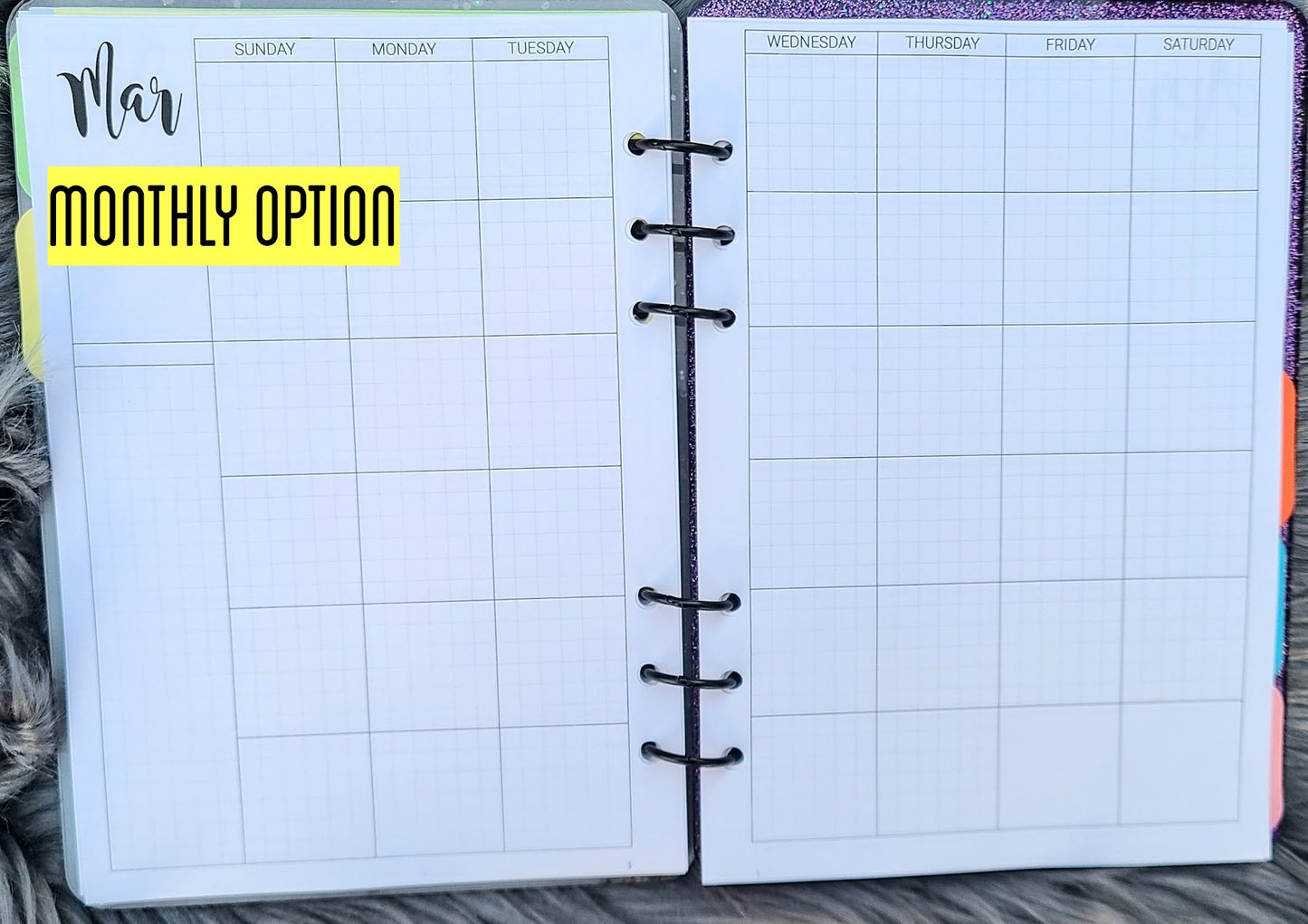 Leopard Print Pastel Rainbow Notebook Planner