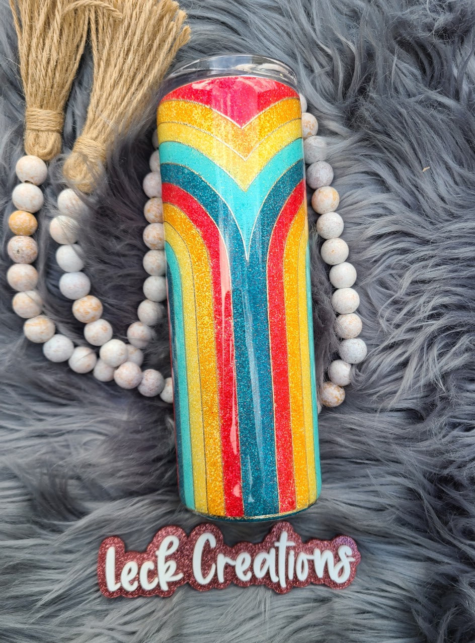 RTS 20oz Retro Rainbow Tumbler
