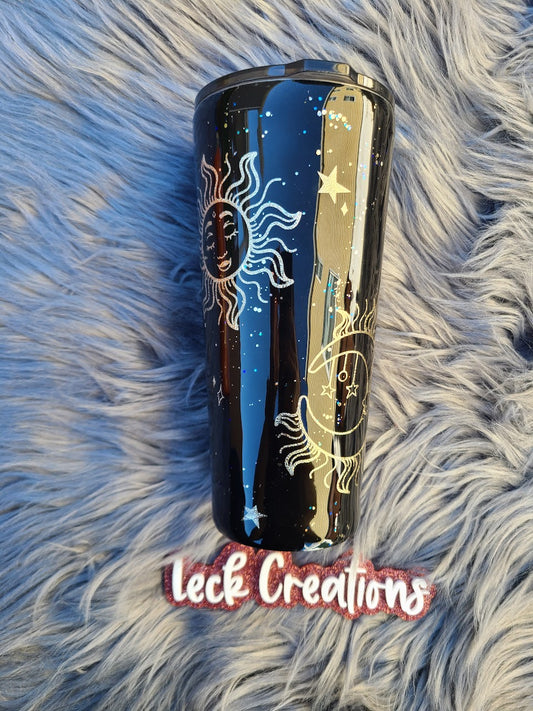RTS 32oz Tapered Sun and Moon Celestial Tumbler