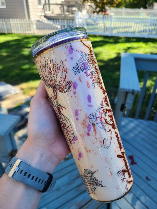 HP Map UV Footprints Tumbler