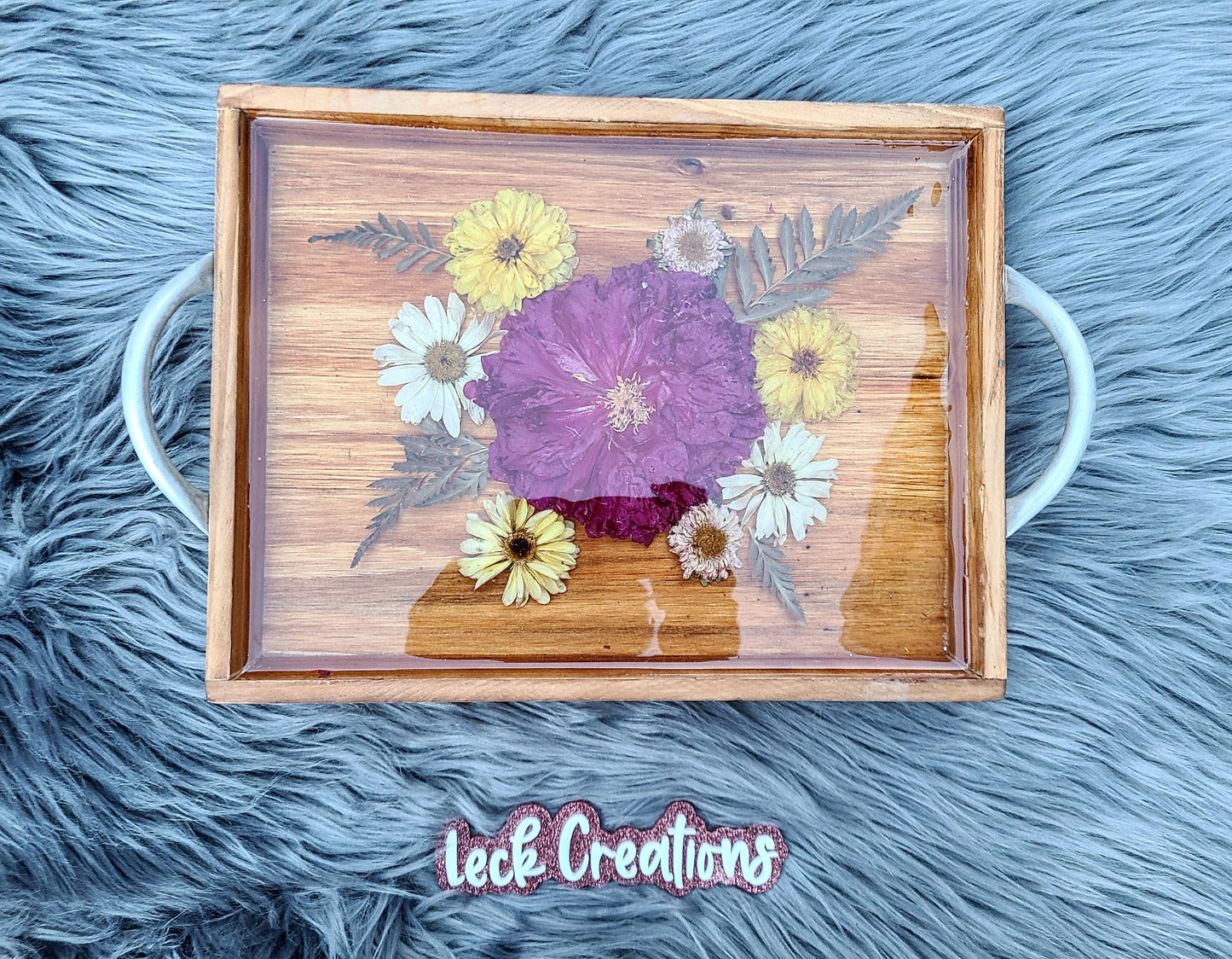 Custom Wooden Flower Tray
